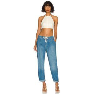 FREE PEOPLE Luna Denim Pull On Jean in Stardust Blue XSmall New Womens Pants